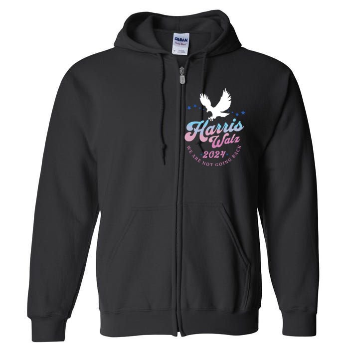 Harris Walz 2024 Election Vote Blue Kamala Walz 2024 Full Zip Hoodie