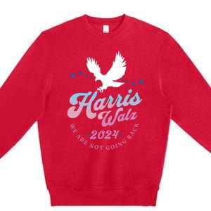 Harris Walz 2024 Election Vote Blue Kamala Walz 2024 Premium Crewneck Sweatshirt