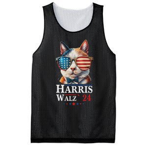 Harris Waltz 2024 Election Cat Ladies Kamala Harris Mesh Reversible Basketball Jersey Tank