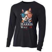 Harris Waltz 2024 Election Cat Ladies Kamala Harris Cooling Performance Long Sleeve Crew