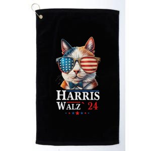 Harris Waltz 2024 Election Cat Ladies Kamala Harris Platinum Collection Golf Towel