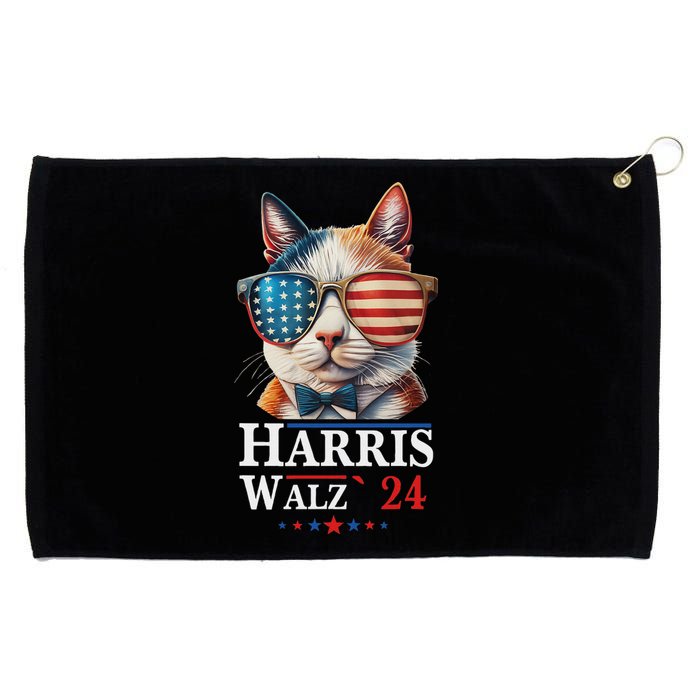 Harris Waltz 2024 Election Cat Ladies Kamala Harris Grommeted Golf Towel