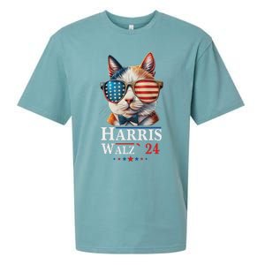 Harris Waltz 2024 Election Cat Ladies Kamala Harris Sueded Cloud Jersey T-Shirt