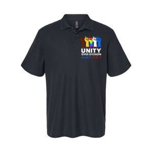 Harris Waltz 2024 Unity Over Division Kamala Harris Tim Walz Softstyle Adult Sport Polo