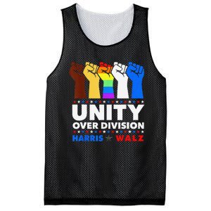 Harris Waltz 2024 Unity Over Division Kamala Harris Tim Walz Mesh Reversible Basketball Jersey Tank