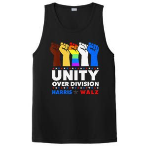 Harris Waltz 2024 Unity Over Division Kamala Harris Tim Walz PosiCharge Competitor Tank