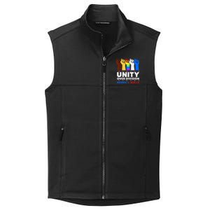 Harris Waltz 2024 Unity Over Division Kamala Harris Tim Walz Collective Smooth Fleece Vest