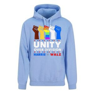 Harris Waltz 2024 Unity Over Division Kamala Harris Tim Walz Unisex Surf Hoodie