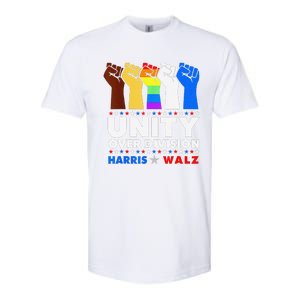 Harris Waltz 2024 Unity Over Division Kamala Harris Tim Walz Softstyle CVC T-Shirt