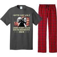 Harris Walz 2024 American Flag Mind Your Own Damn Business Pajama Set