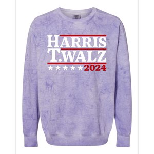 Harris Walz 2024 Funny Harris Walz Colorblast Crewneck Sweatshirt