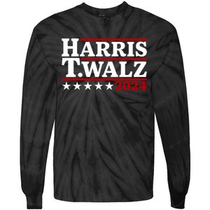 Harris Walz 2024 Funny Harris Walz Tie-Dye Long Sleeve Shirt