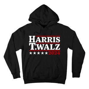 Harris Walz 2024 Funny Harris Walz Tall Hoodie