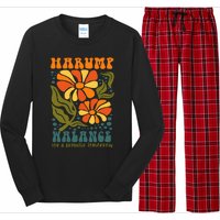 Harump Wallace 2024 Harris Trump Walz Vance Long Sleeve Pajama Set