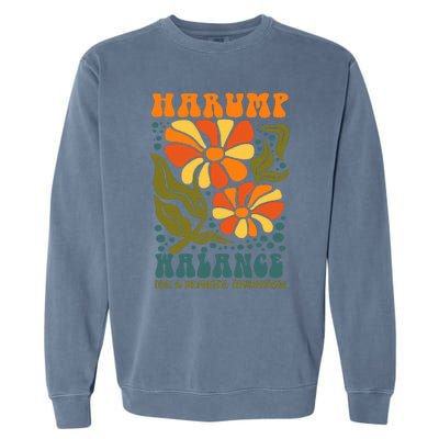 Harump Wallace 2024 Harris Trump Walz Vance Garment-Dyed Sweatshirt