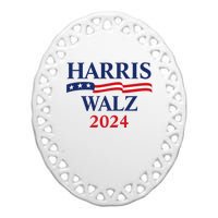 Harris Waltz 2024 Ceramic Oval Ornament