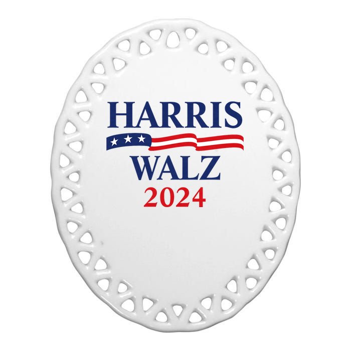 Harris Waltz 2024 Ceramic Oval Ornament