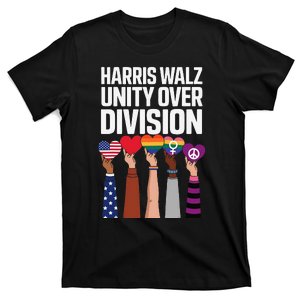 Harris Waltz 2024 Unity Over Division Kamala Harris Tim Walz T-Shirt