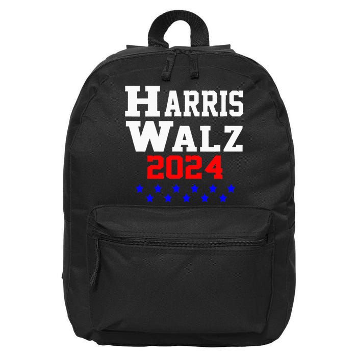 Harris Waltz 2024 Election Kamala Harris Tim Waltz 2024 16 in Basic Backpack