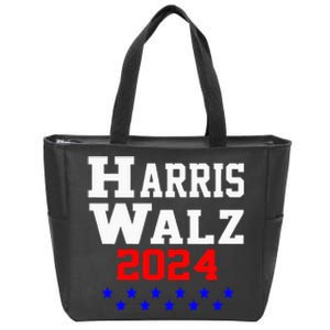 Harris Waltz 2024 Election Kamala Harris Tim Waltz 2024 Zip Tote Bag