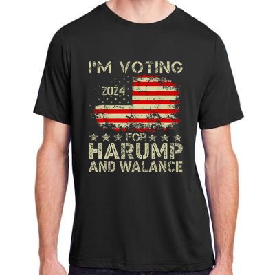 Harump Wallace 2024 Harris Trump Walz Vance Adult ChromaSoft Performance T-Shirt