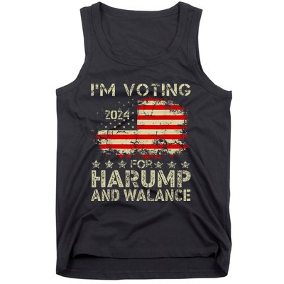 Harump Wallace 2024 Harris Trump Walz Vance Tank Top