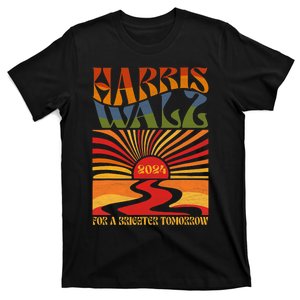 Harris Waltz 2024 For A Brighter Tomorrow Boho Aesthetic T-Shirt