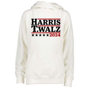 Harris Walz 2024 Funny Harris Walz Womens Funnel Neck Pullover Hood