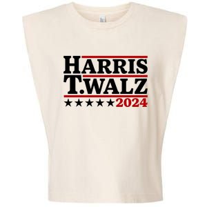 Harris Walz 2024 Funny Harris Walz Garment-Dyed Women's Muscle Tee