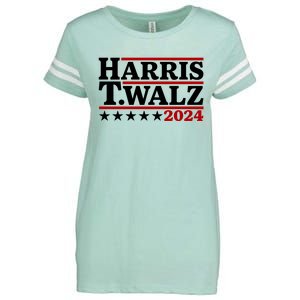 Harris Walz 2024 Funny Harris Walz Enza Ladies Jersey Football T-Shirt