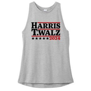 Harris Walz 2024 Funny Harris Walz Ladies PosiCharge Tri-Blend Wicking Tank