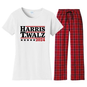 Harris Walz 2024 Funny Harris Walz Women's Flannel Pajama Set