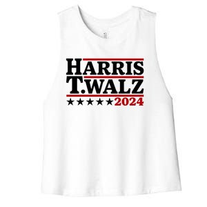 Harris Walz 2024 Funny Harris Walz Women's Racerback Cropped Tank