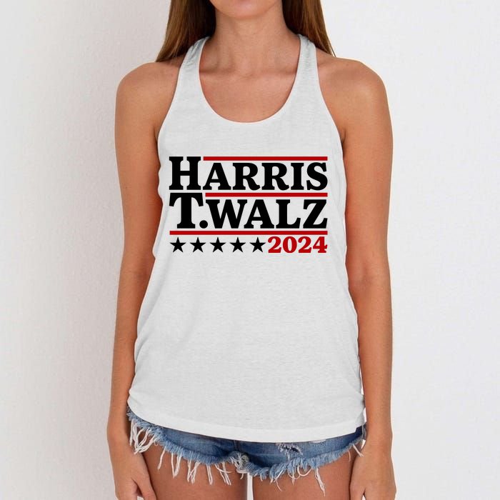 Harris Walz 2024 Funny Harris Walz Women's Knotted Racerback Tank