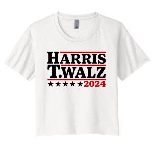 Harris Walz 2024 Funny Harris Walz Women's Crop Top Tee