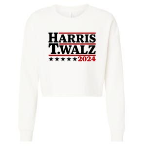 Harris Walz 2024 Funny Harris Walz Cropped Pullover Crew