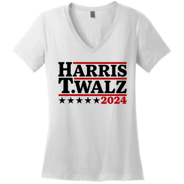 Harris Walz 2024 Funny Harris Walz Women's V-Neck T-Shirt