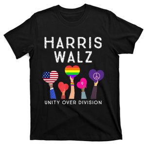 Harris Waltz 2024 Unity Over Division Kamala Harris Tim Walz T-Shirt