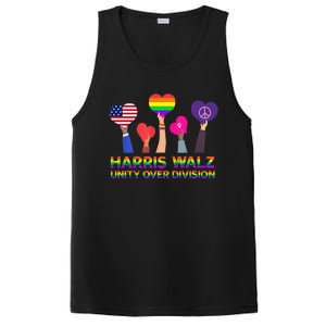 Harris Waltz 2024 Unity Over Division Kamala Harris Tim Walz PosiCharge Competitor Tank