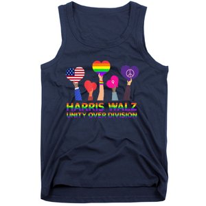 Harris Waltz 2024 Unity Over Division Kamala Harris Tim Walz Tank Top