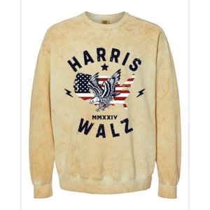 Harris Walz 2024 Kamala Rally Colorblast Crewneck Sweatshirt