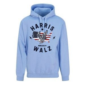 Harris Walz 2024 Kamala Rally Unisex Surf Hoodie