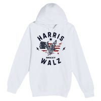 Harris Walz 2024 Kamala Rally Premium Pullover Hoodie