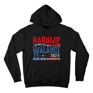 Harump Wallace 2024 Harris Trump Walz Vance Funny Hoodie