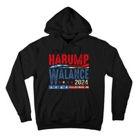 Harump Wallace 2024 Harris Trump Walz Vance Funny Hoodie