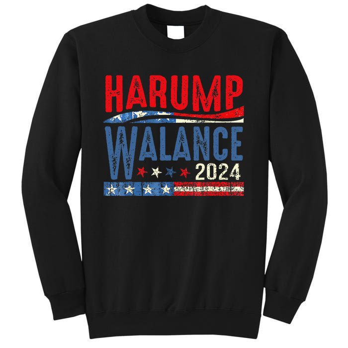 Harump Wallace 2024 Harris Trump Walz Vance Funny Sweatshirt