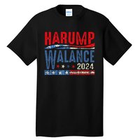 Harump Wallace 2024 Harris Trump Walz Vance Funny Tall T-Shirt