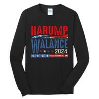 Harump Wallace 2024 Harris Trump Walz Vance Funny Tall Long Sleeve T-Shirt