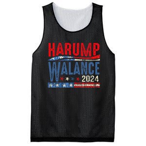 Harump Wallace 2024 Harris Trump Walz Vance Funny Mesh Reversible Basketball Jersey Tank