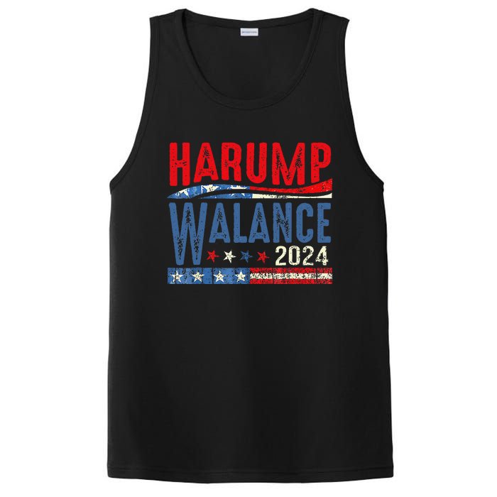 Harump Wallace 2024 Harris Trump Walz Vance Funny PosiCharge Competitor Tank